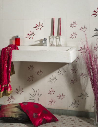 TERRAZZO INLAY WALL & WASHBASIN, NITCO STUDIO